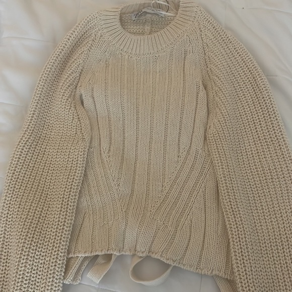 Zara cream open back sweater - Picture 7 of 10